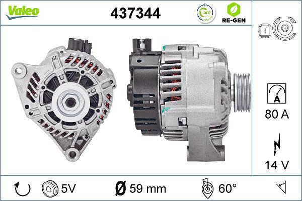 Alternateur VALEO ref. 437344