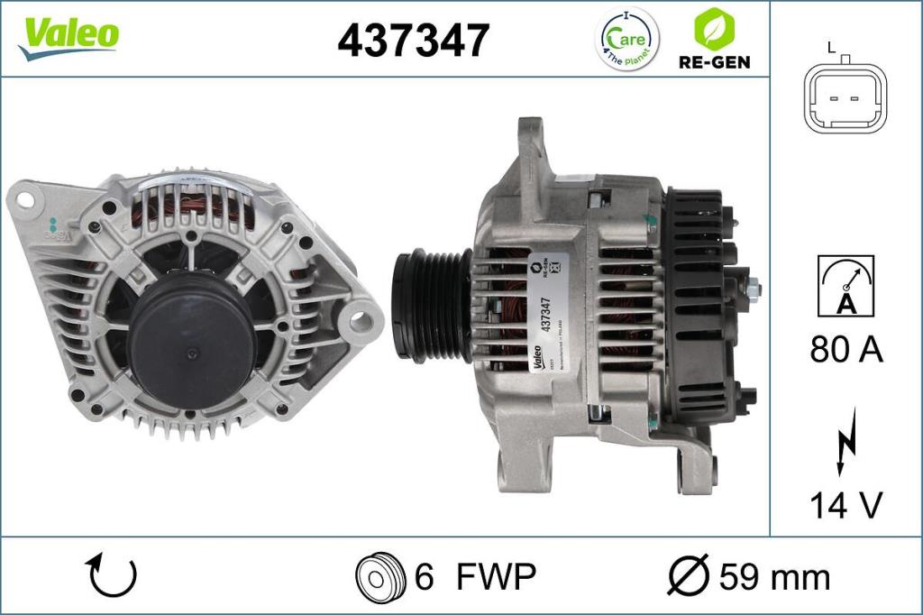 Alternateur VALEO ref. 437347