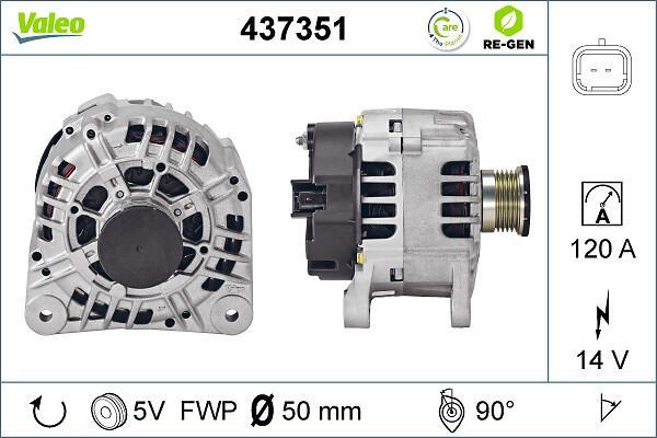 Alternador VALEO ref. 437351