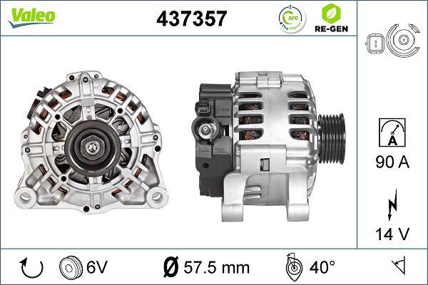Alternateur VALEO ref. 437357