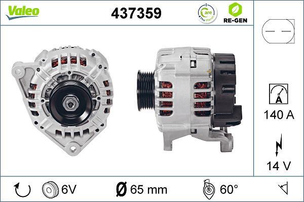 Alternateur VALEO ref. 437359