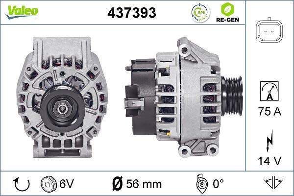 Alternateur VALEO ref. 437393