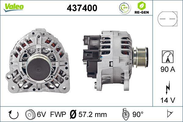 Alternador VALEO ref. 437400