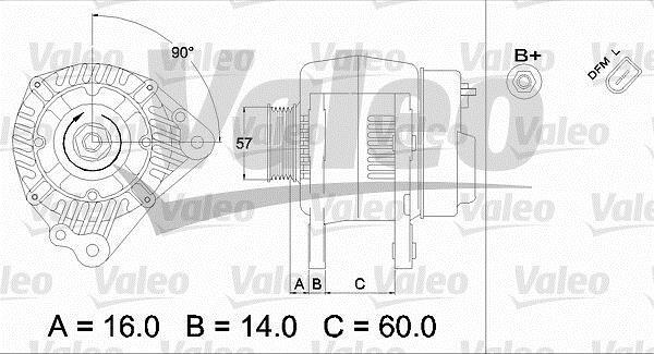 Alternateur VALEO ref. 437411