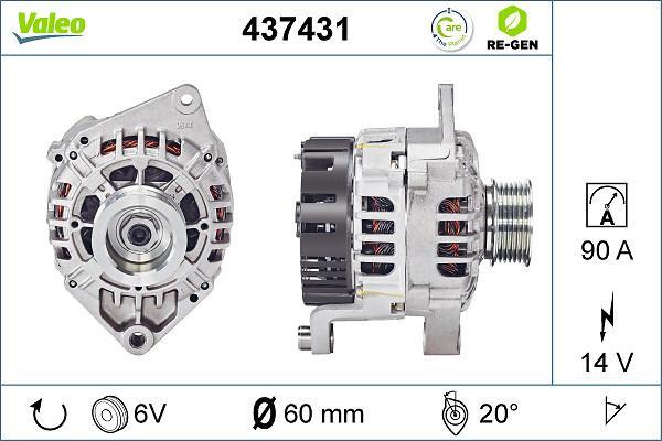 Alternateur VALEO 437431