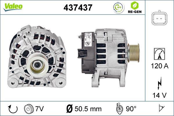 Alternateur VALEO ref. 437437