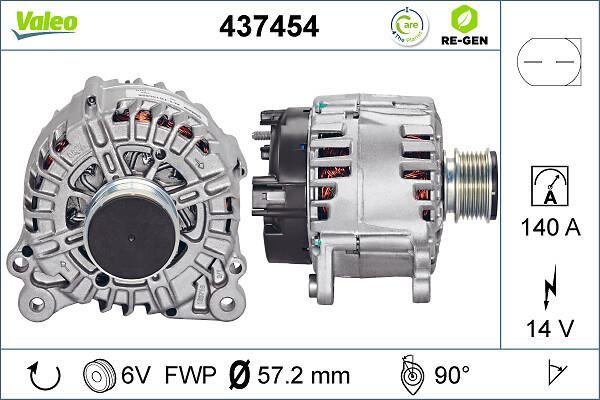 Alternador VALEO ref. 437454