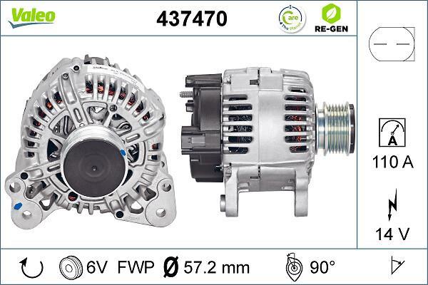 Alternateur VALEO ref. 437470