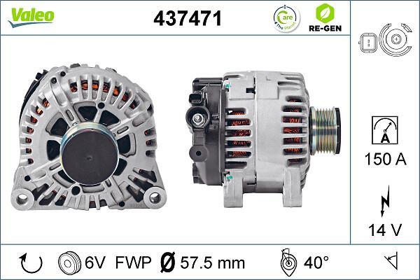 Alternador VALEO ref. 437471