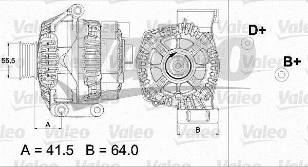 Alternateur VALEO ref. 437475