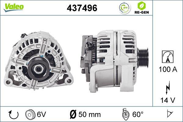 Alternateur VALEO ref. 437496