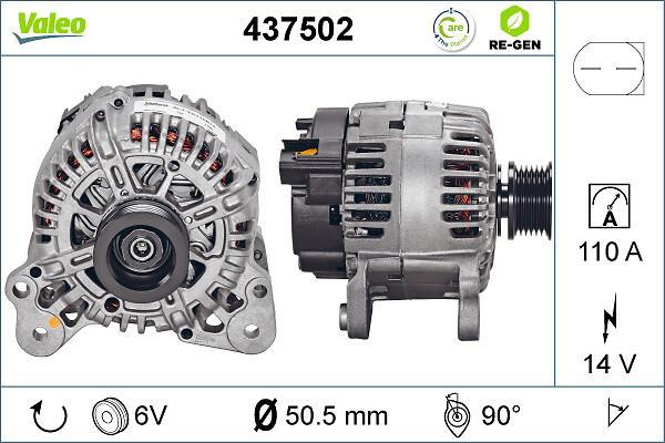 Alternateur VALEO ref. 437502