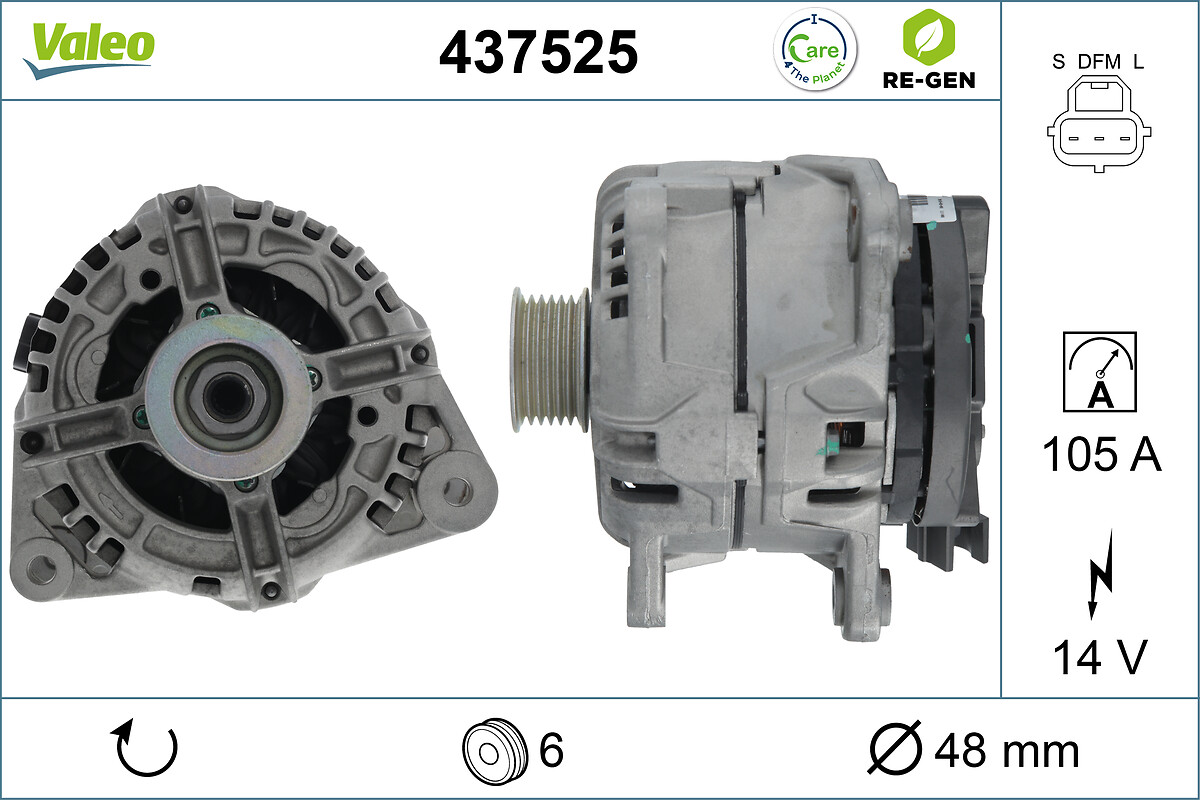 Alternateur VALEO ref. 437525