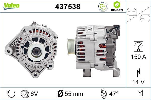 Alternateur VALEO ref. 437538