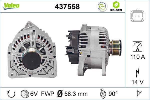 Alternateur VALEO ref. 437558