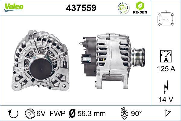 Alternador VALEO ref. 437559