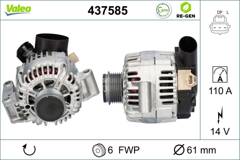 Alternateur VALEO 437585