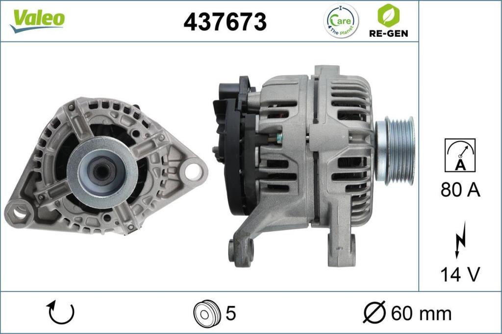 Alternateur VALEO ref. 437673