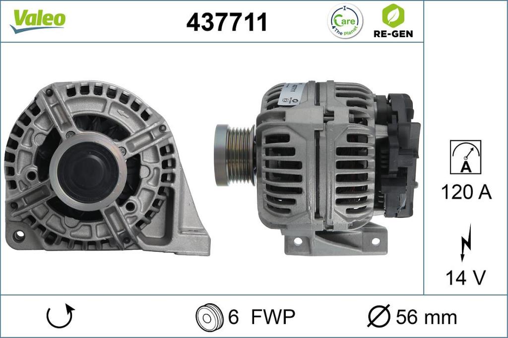 Alternateur VALEO ref. 437711