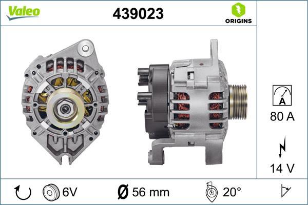 Alternateur VALEO ref. 439023