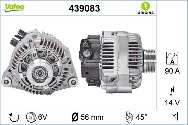 Alternateur VALEO 439083