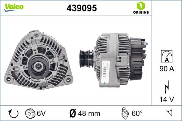 Alternateur VALEO ref. 439095