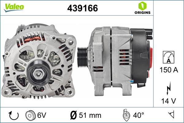 Alternateur VALEO 439166