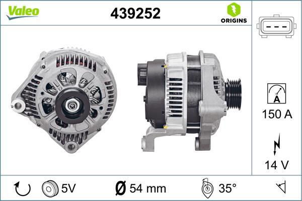 Alternateur VALEO 439252