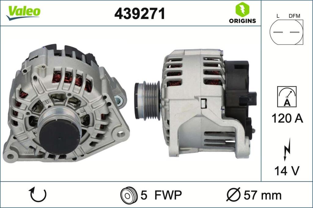 Alternateur VALEO ref. 439271