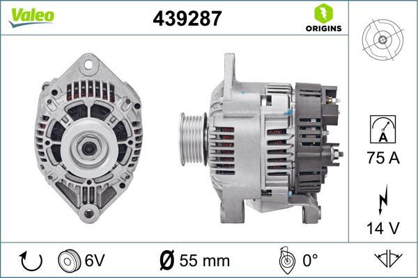 Alternateur VALEO 439287