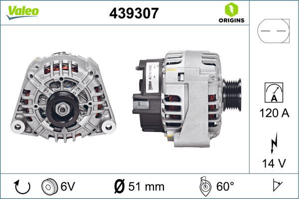 Alternateur VALEO 439307