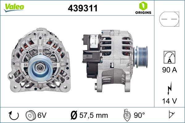 Alternateur VALEO 439311
