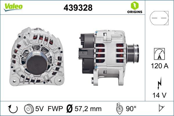 Alternateur VALEO ref. 439328