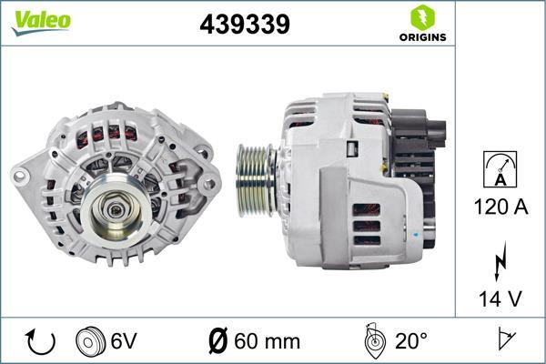 Alternateur VALEO 439339