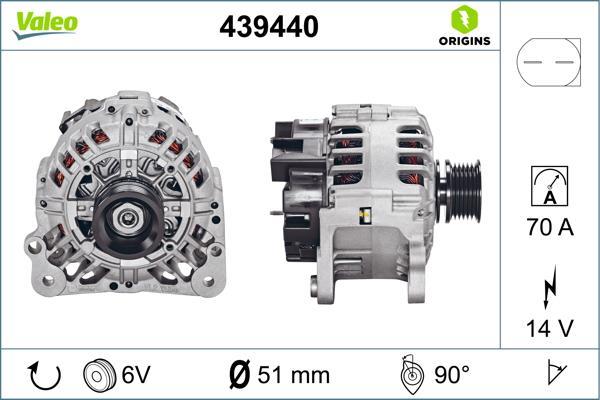 Alternateur VALEO 439440