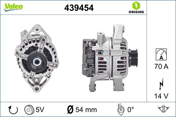 Alternateur VALEO ref. 439454
