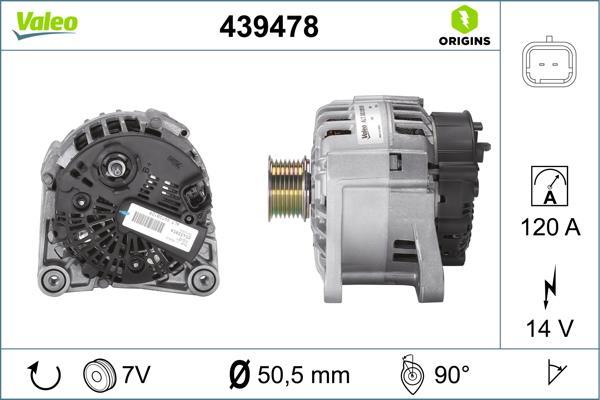 Alternateur VALEO ref. 439478