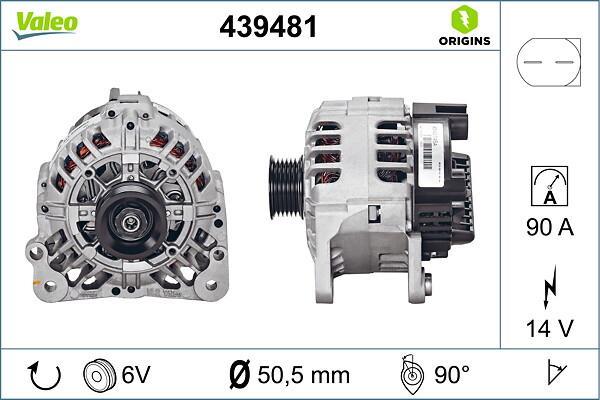 Alternateur VALEO ref. 439481