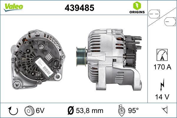 Alternateur VALEO ref. 439485