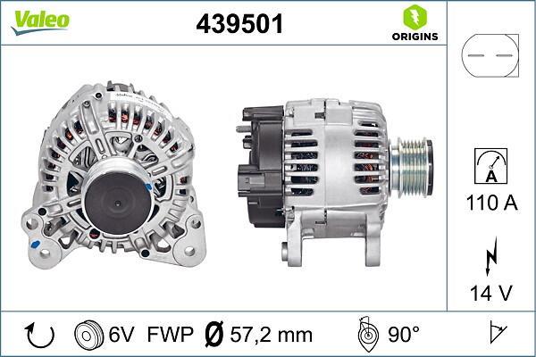 Alternador VALEO ref. 439501
