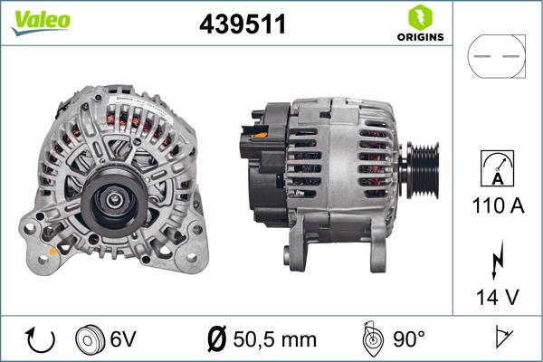 Alternateur VALEO 439511
