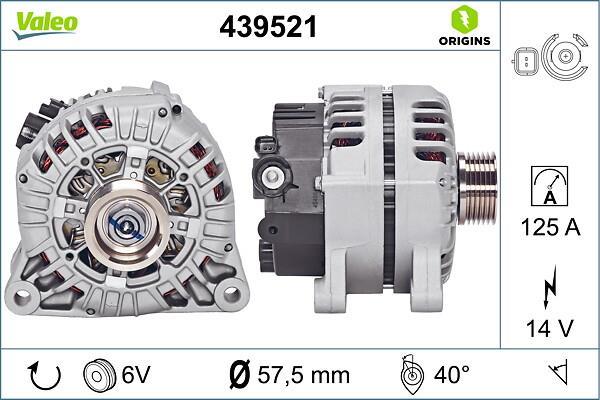 Alternateur VALEO ref. 439521