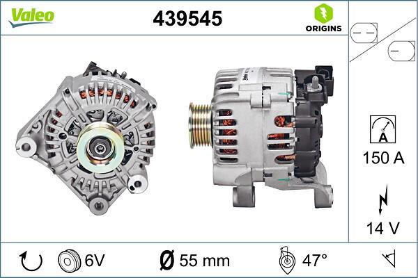 Alternador VALEO ref. 439545