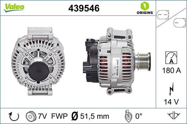 Alternador VALEO ref. 439546