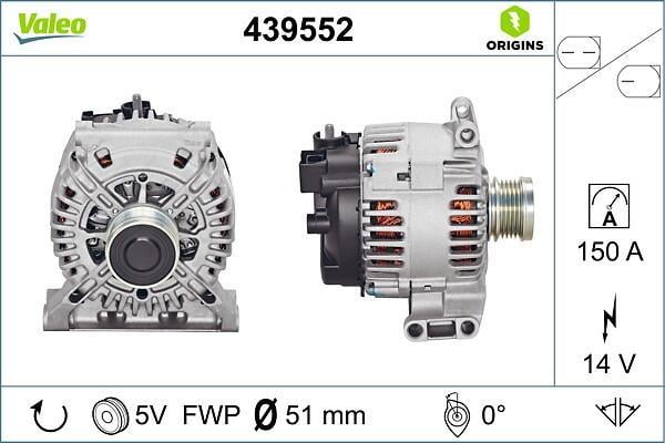 Alternador VALEO 439552