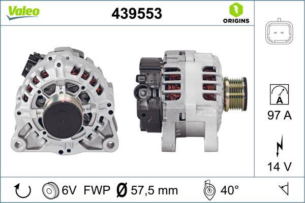 Alternateur VALEO 439553