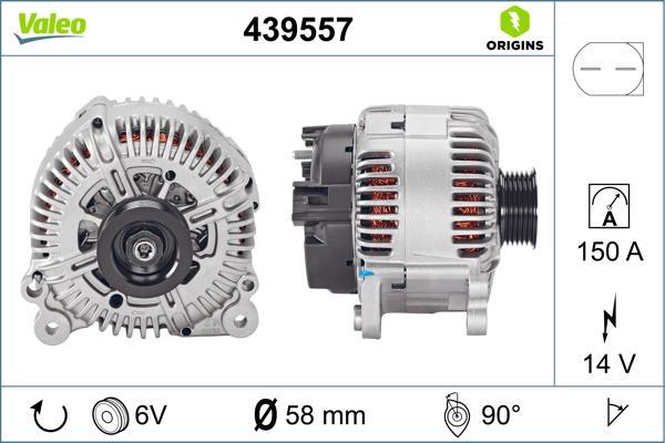 Alternateur VALEO ref. 439557
