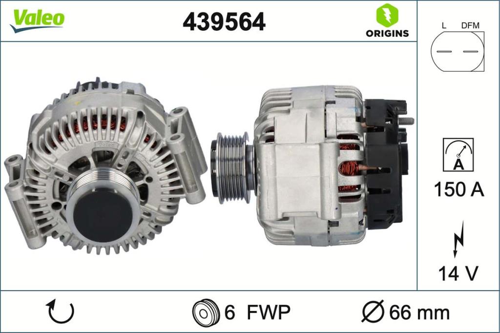 Alternateur VALEO ref. 439564