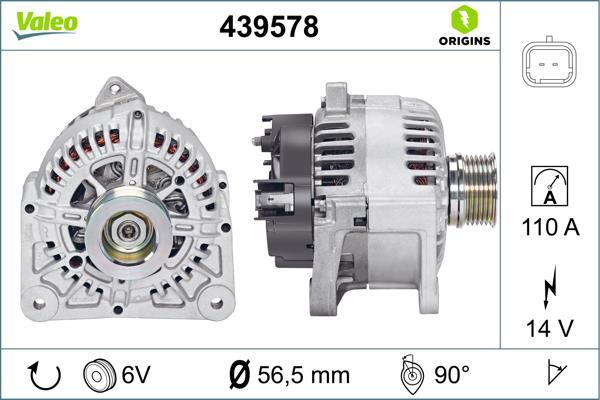 Alternateur VALEO 439578