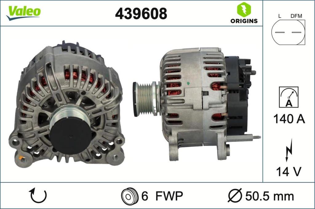Alternador VALEO 439608